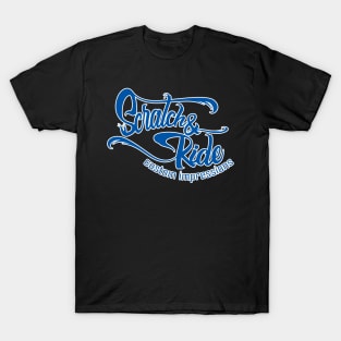 Scratch & Ride Brand (Royal Blue Logo) T-Shirt